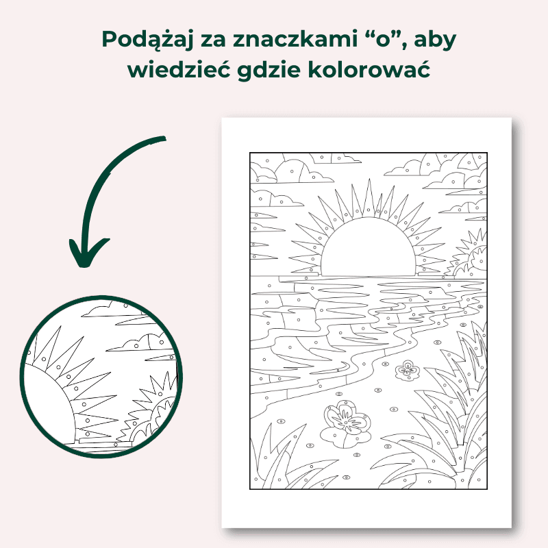 Monochromatyczna Kolorowanka - Podaruj Chwilę