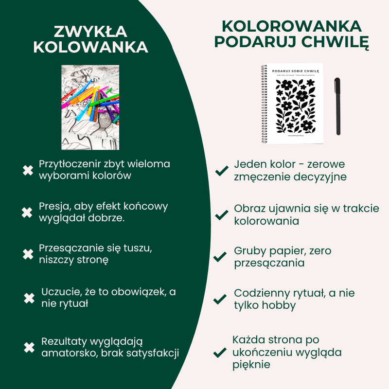 Podaruj Chwilę - Monochromatyczna Kolorowanka
