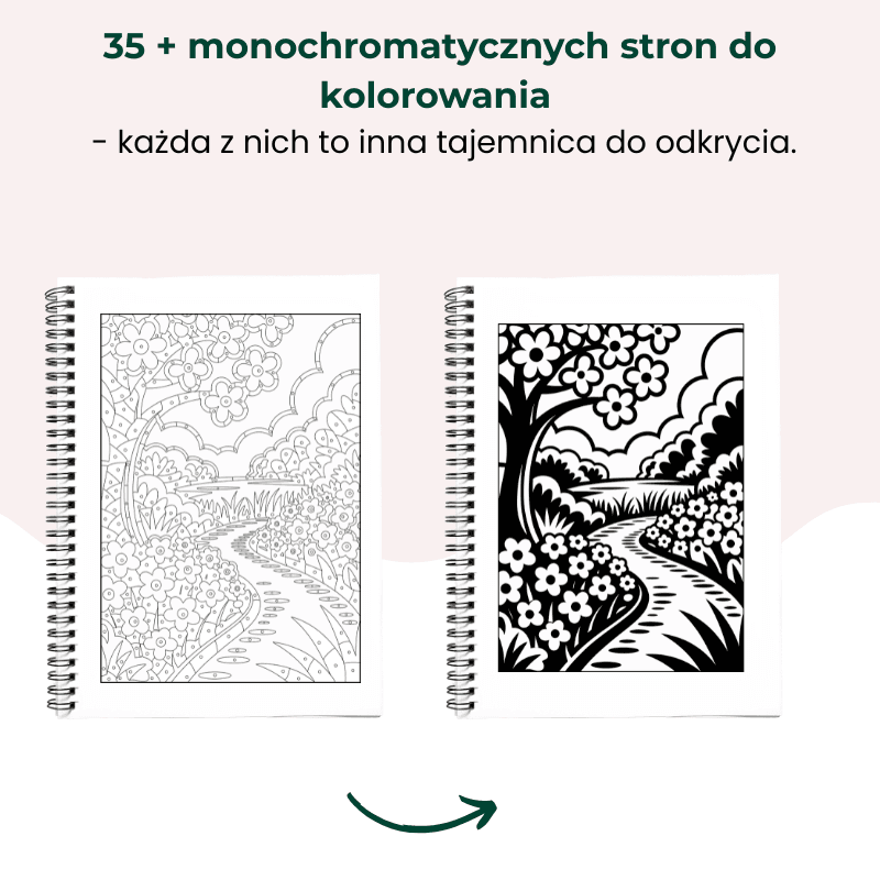 Monochromatyczna Kolorowanka - Podaruj Chwilę